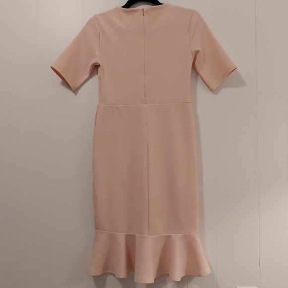 🌸 Light Pink Dress with Ruffle 🌸 - Picture 2 of 5